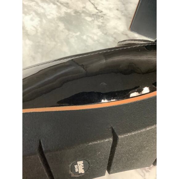 Dr. Scholl's Womens 7W Black Patent Webster Platform Loafer Shoes Slip On LB7-11 - Picture 9 of 13